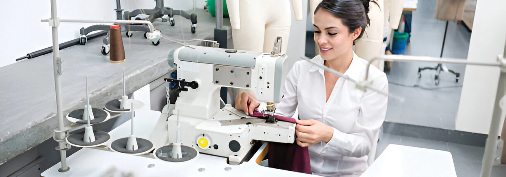 apparel designer sewing clothes